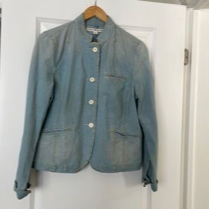 Ladies Tommy Hilfiger Light Blue Denim Liok Cotton Blazer / Jacket